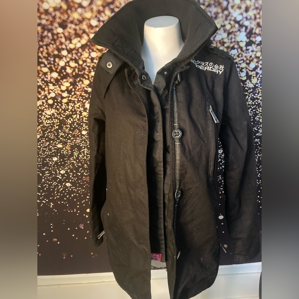 Small superdry double jermyn street trench coat​​​​​​​​​​​​